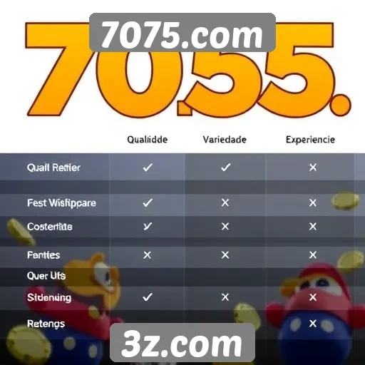 comparativo entre jogos de 7075.com e concorrência